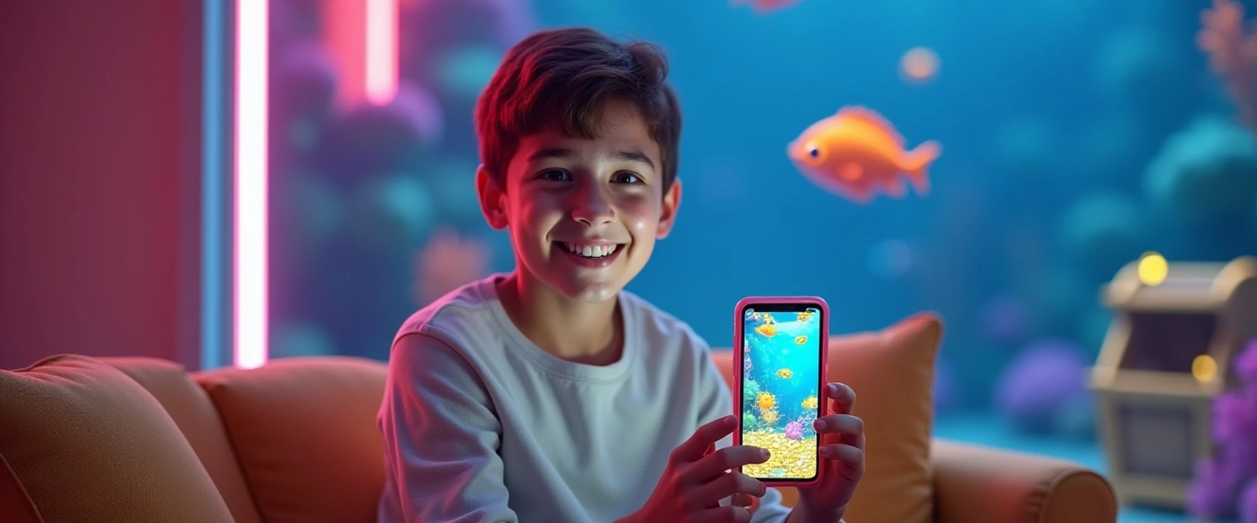 Main image in Fish Game Arcade’s hero section showing action-packed gameplay and sign-up bonus offer